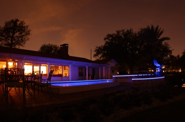 light up your pool with LED lights blue led pool lights